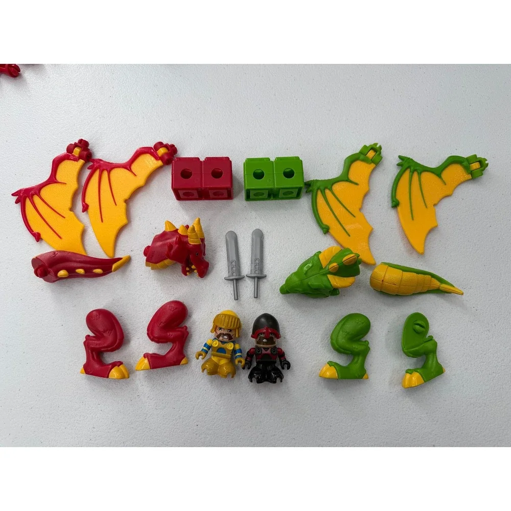 Fisher-Price TRIO Dragon Battle Arena Building Set 2009 Castle Knights READ